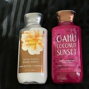 Bath & body works lotion.